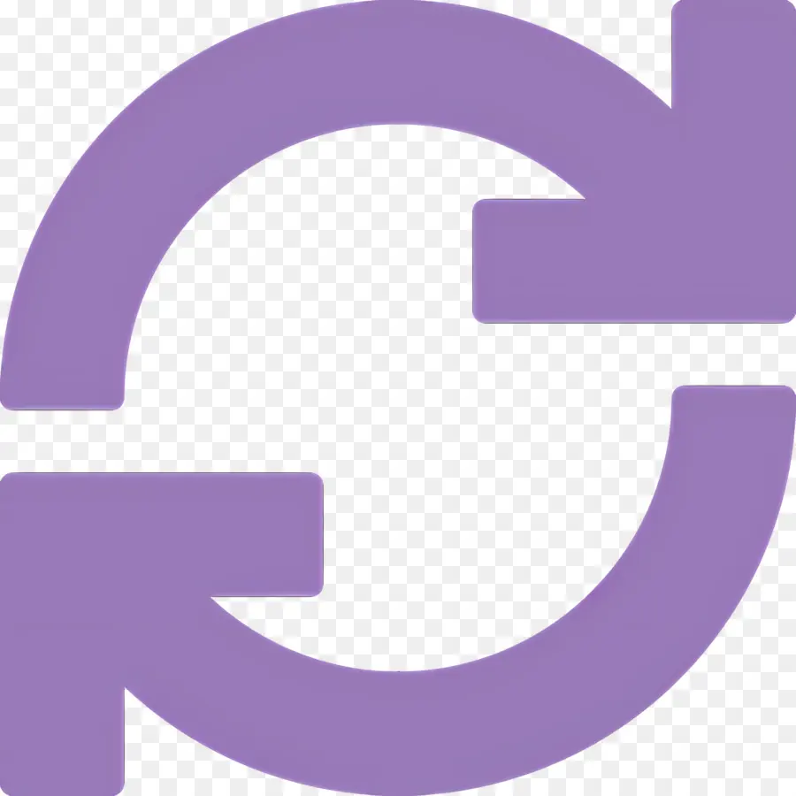 Seta Circular，Ícone De Atualização Roxo PNG