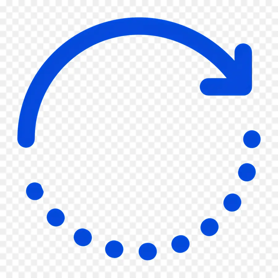 Seta Circular，Seta Circular Azul PNG