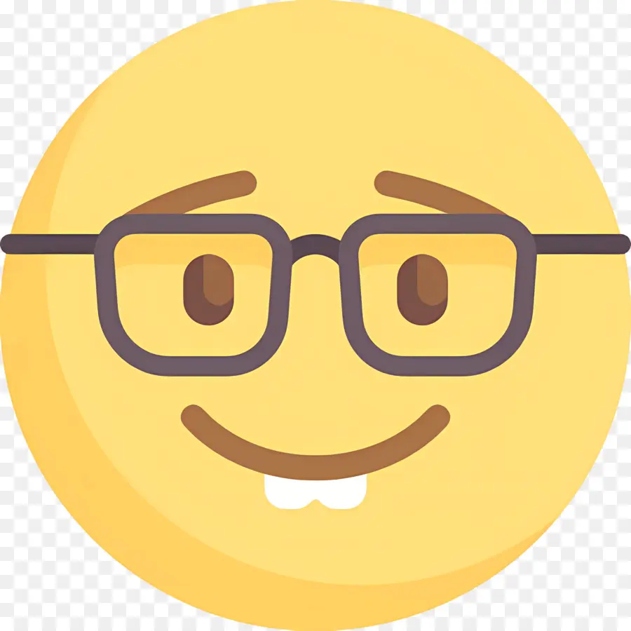 Emoji Nerd，Emoji De Nerd PNG