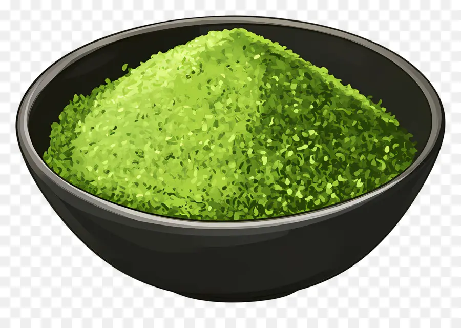 Matcha Em Pó，Pó Verde PNG