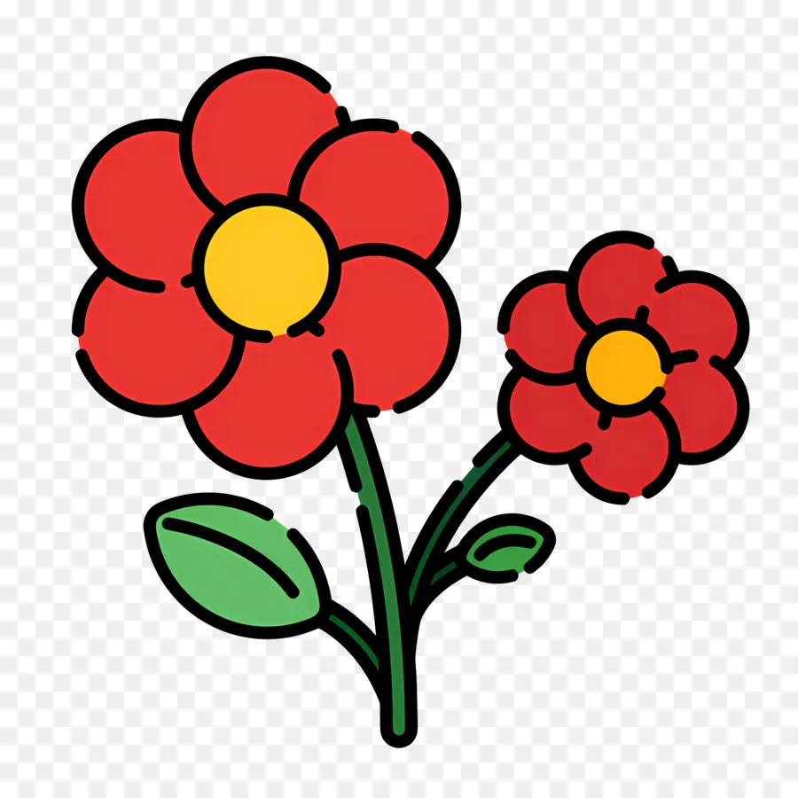 Flor Vermelha，Florescer PNG