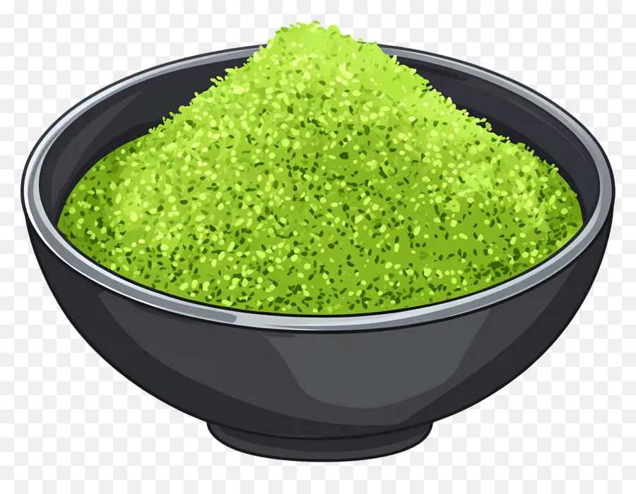 Matcha Em Pó，Pó Verde PNG