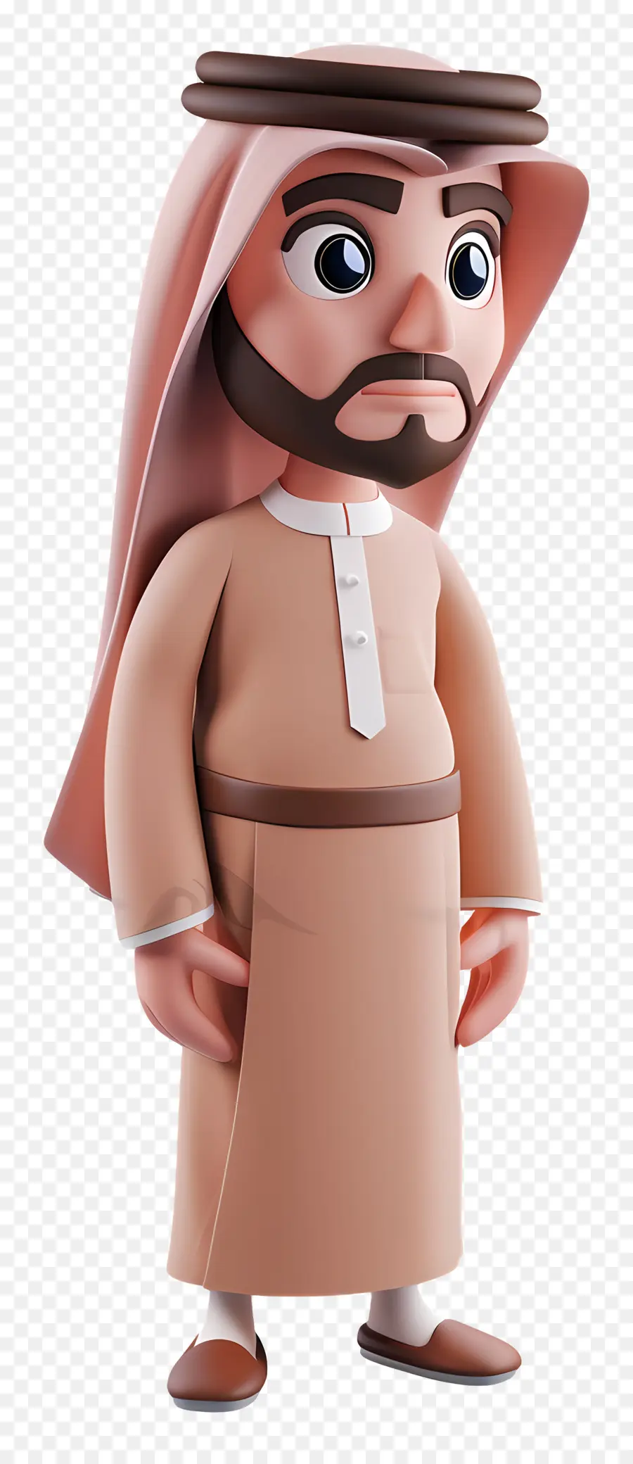 Empresário Árabe Saudita，Personagem De Desenho Animado Em Traje Tradicional PNG