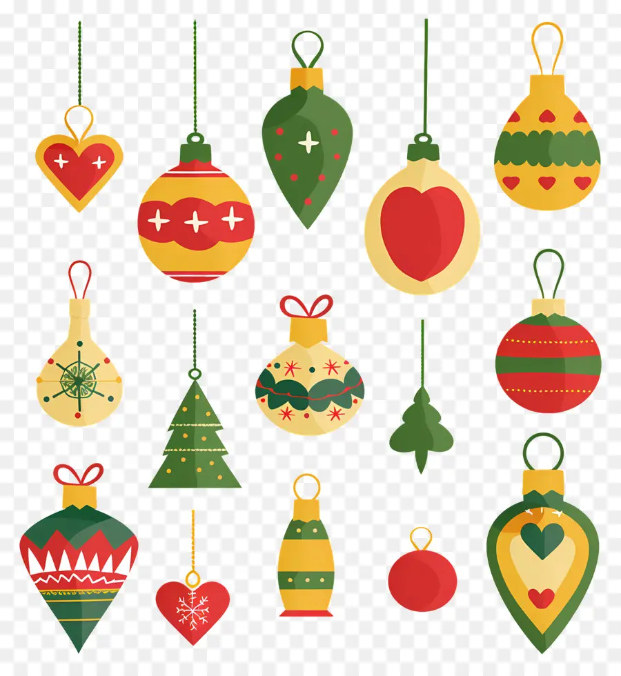 Bolas De Natal，Ornamentos PNG