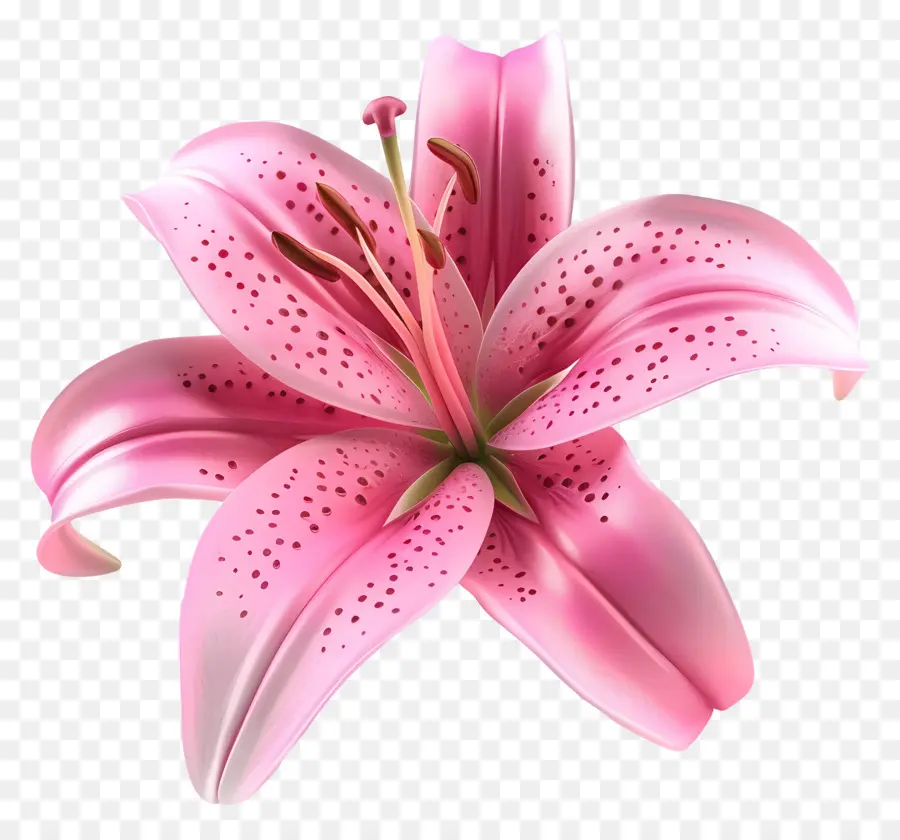 Flor 3d，Lírio PNG