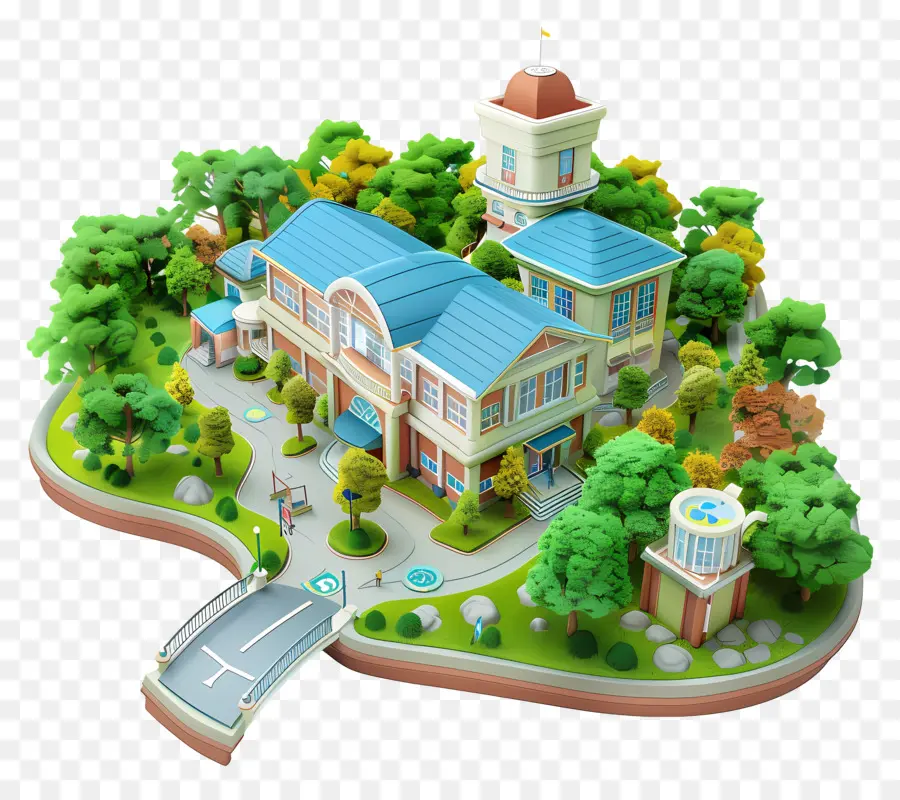 Escola De Desenhos Animados，Casa Colorida PNG