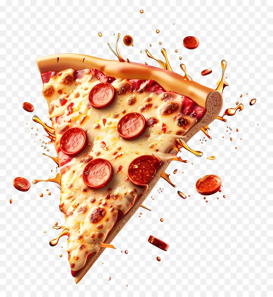 Pizza 3d，Fatia De Pizza PNG