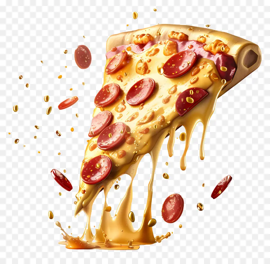 Pizza 3d，Fatia De Pizza PNG