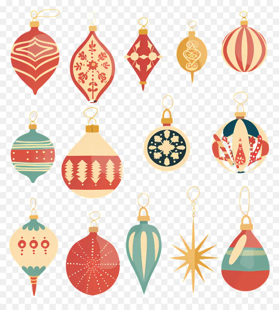 Bolas De Natal，Ornamentos PNG