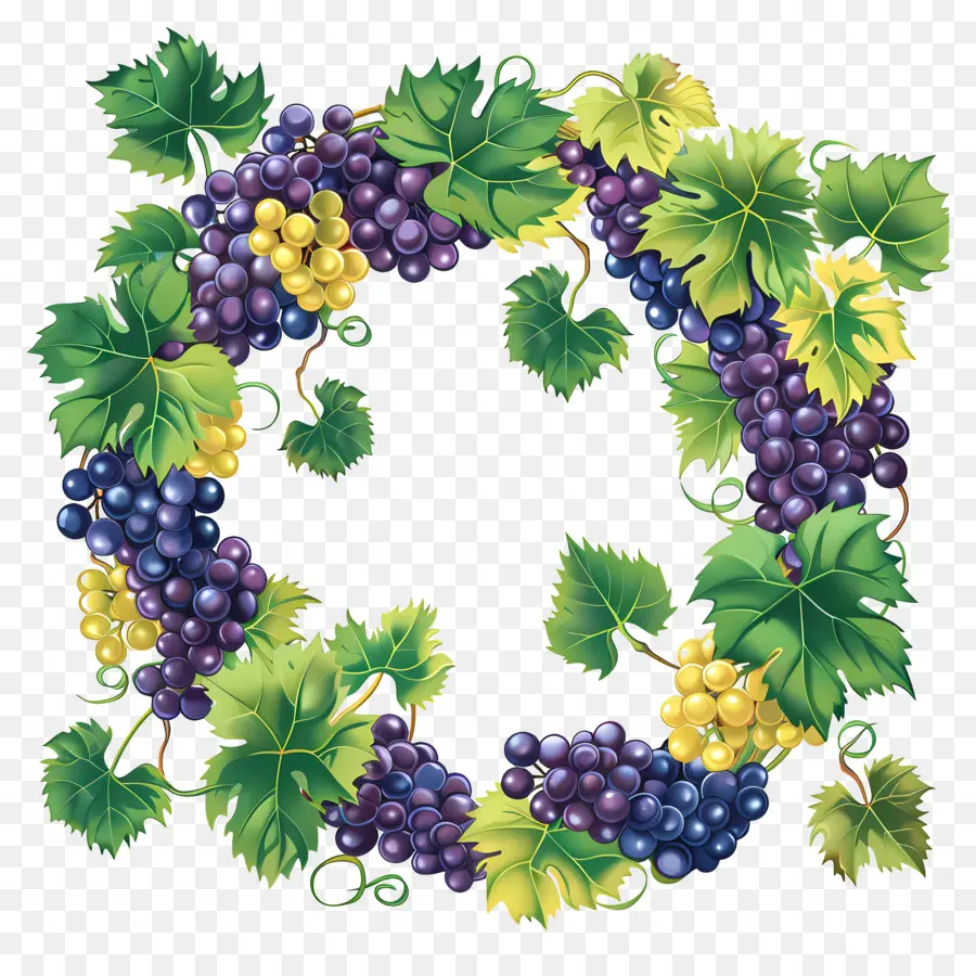 Coroa De Uva，Uvas PNG