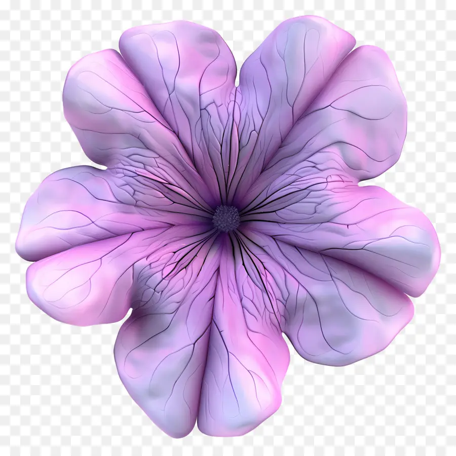 Flor 3d，Flor Roxa PNG