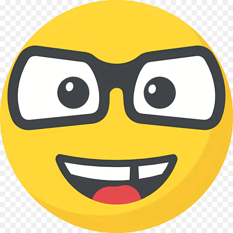 Emoji Nerd，Emoji De Nerd PNG