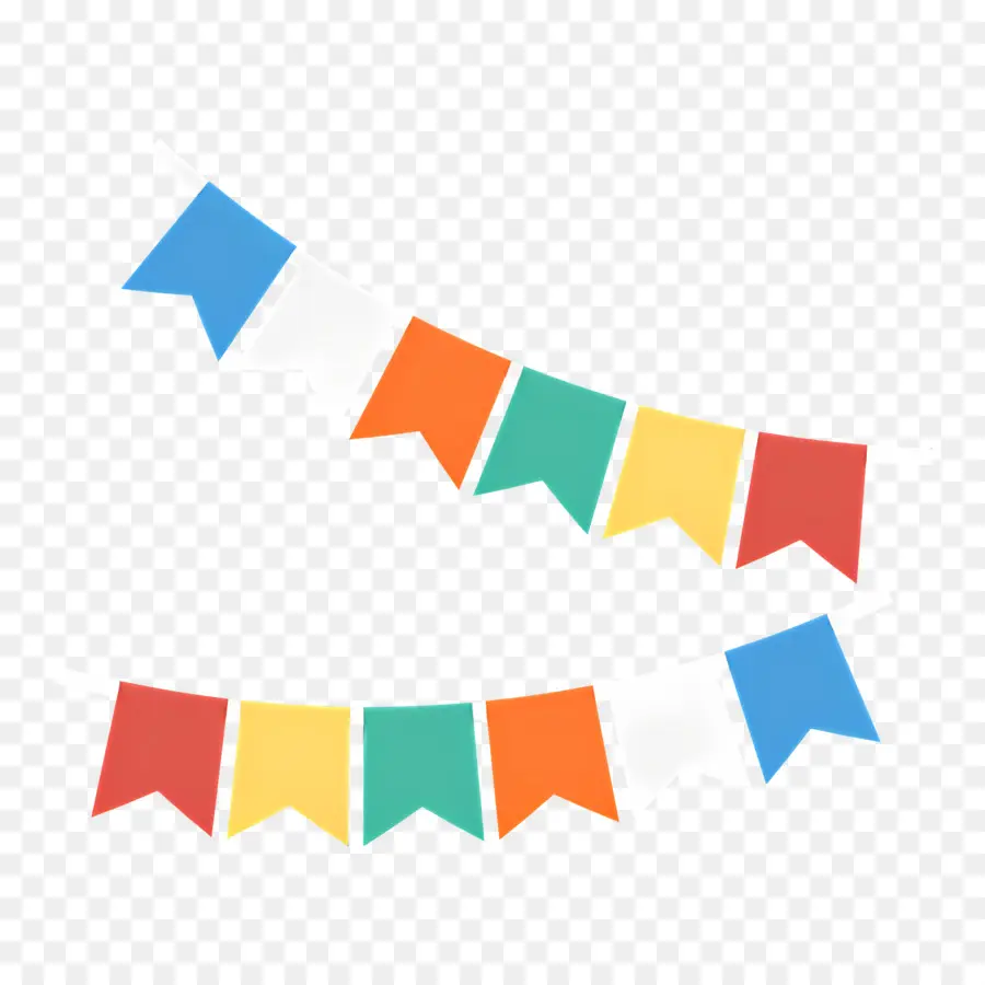 Bandeira De Aniversário，Bandeiras Coloridas PNG