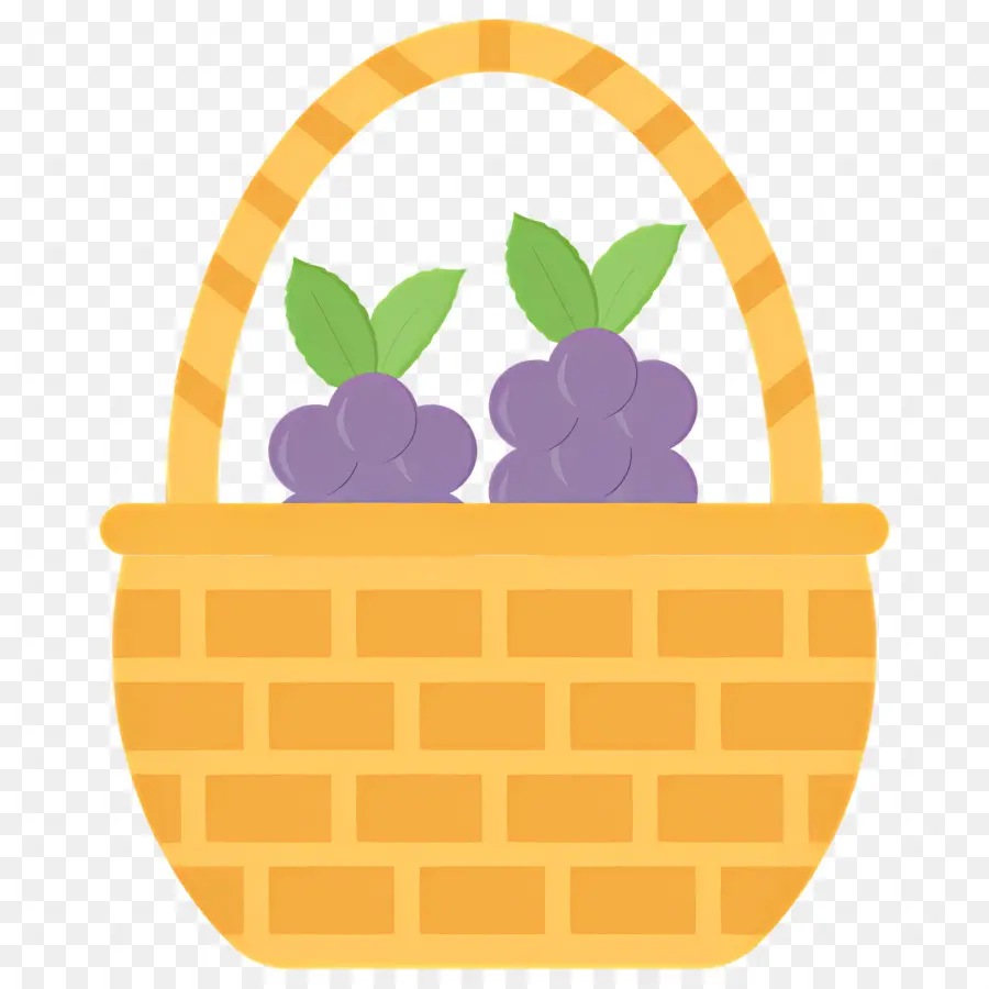 Cesta De Uva，Cesta Com Uvas PNG