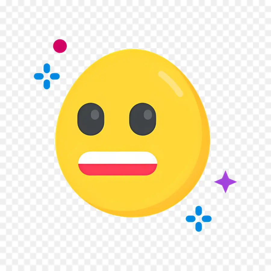 Emoji De Rosto Fazendo Careta，Emoji Amarelo PNG