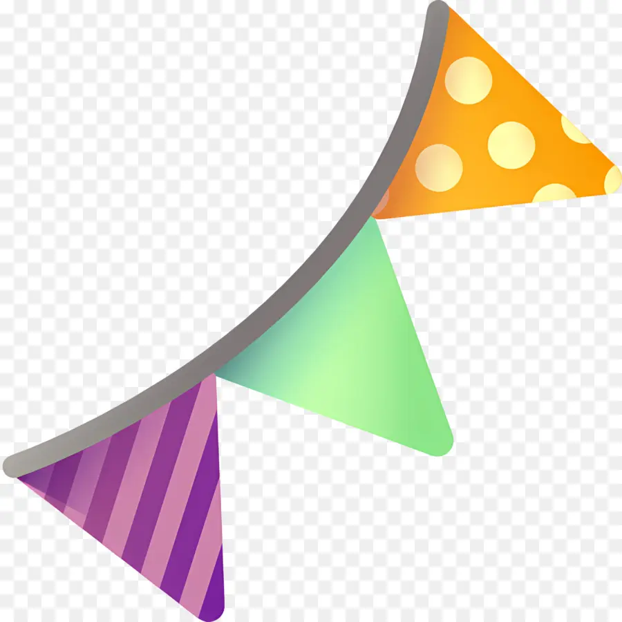 Bandeira De Aniversário，Estamenha Colorida PNG