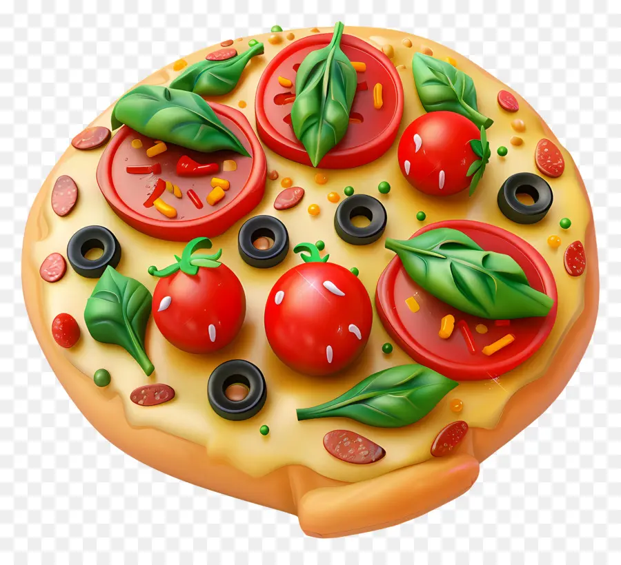 Pizza Fofa，Pizza Inteira PNG