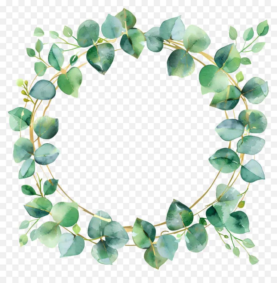 Coroa De Eucalipto，Coroa Verde PNG