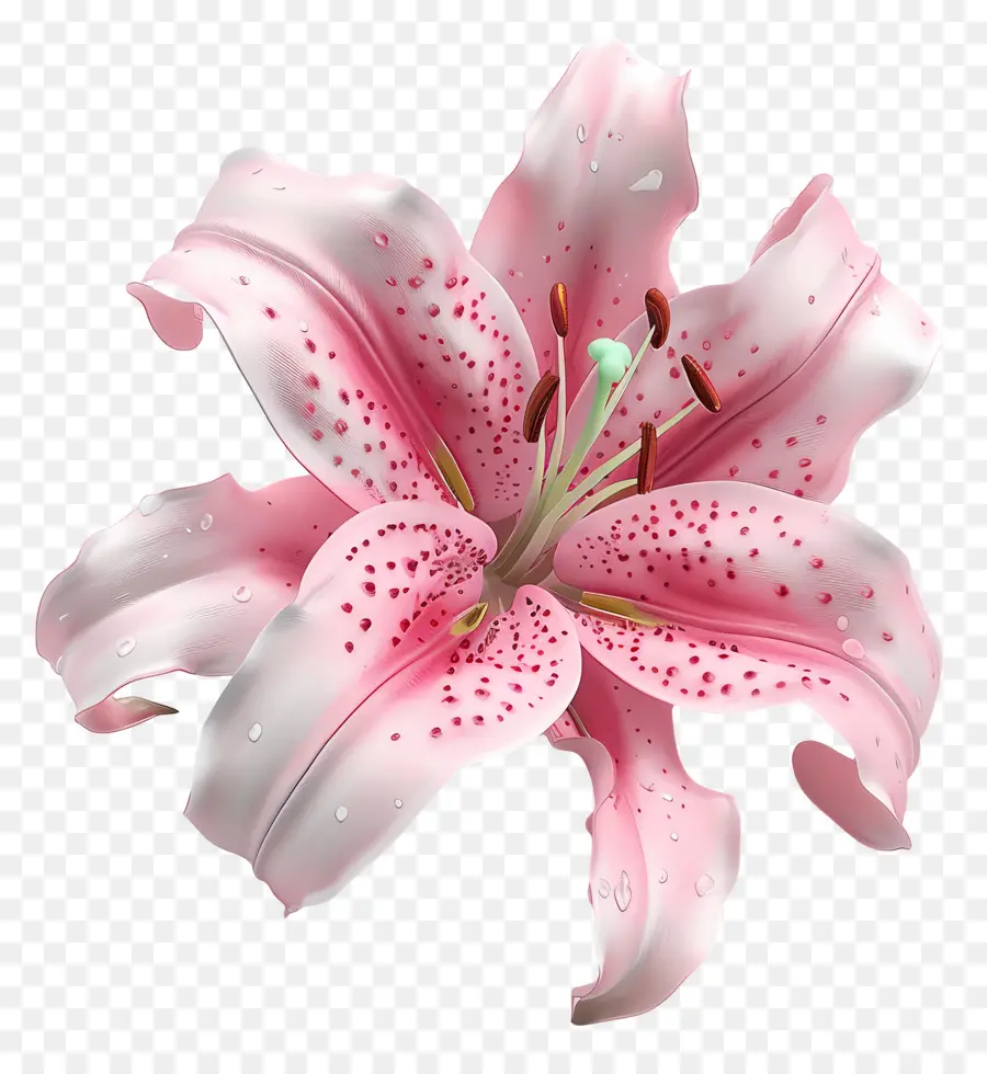 Flor 3d，Lírio PNG