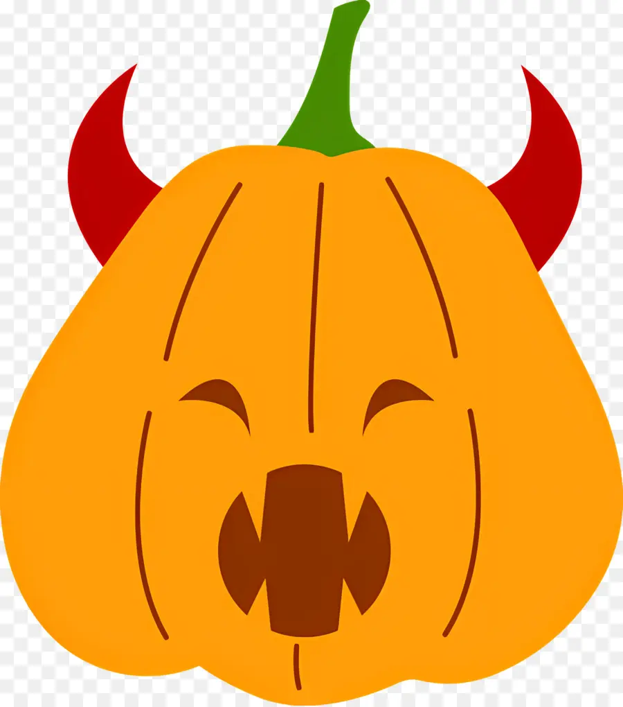 Linda Abóbora De Halloween，Abóbora Diabo PNG