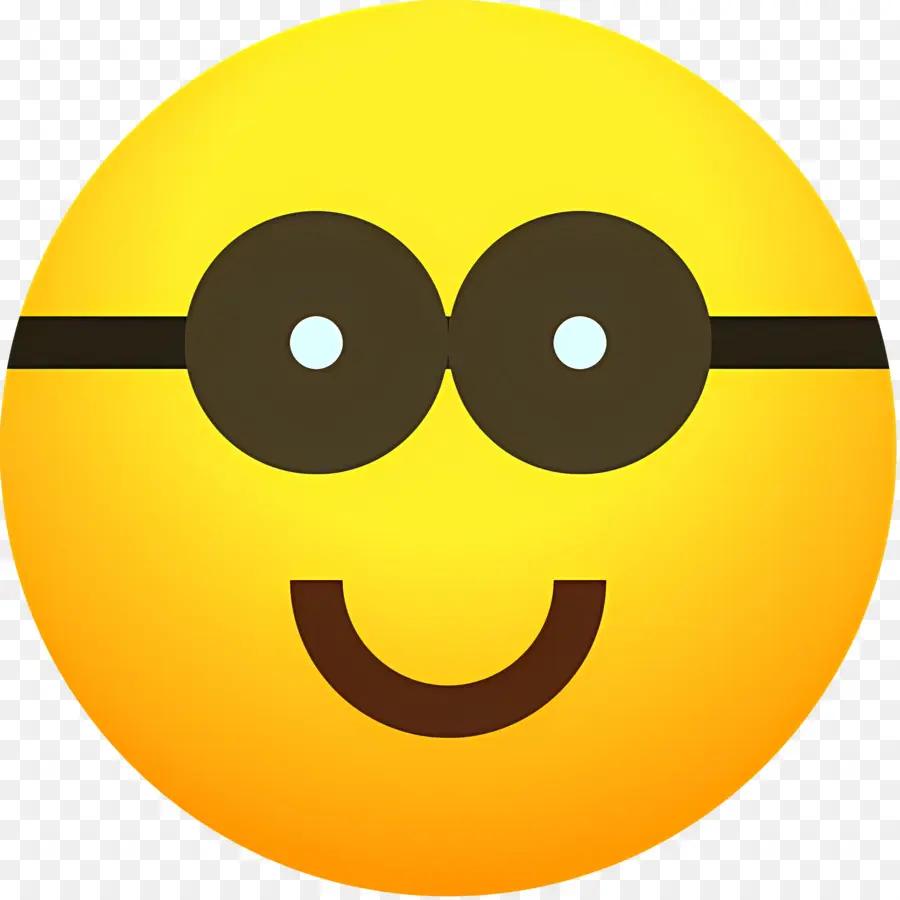 Emoji Nerd，Rosto Sorridente Com óculos De Sol PNG