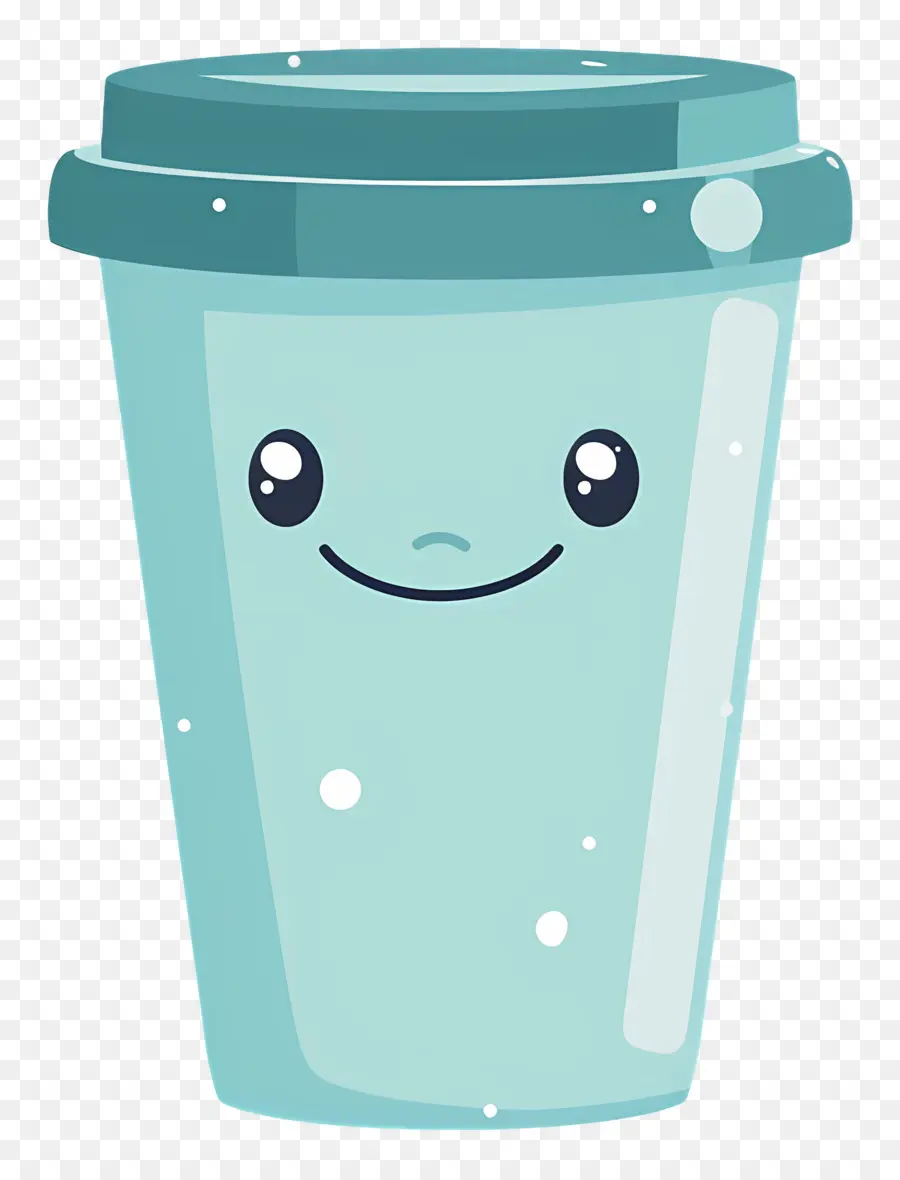 Café Kawaii，Copa Sorridente PNG