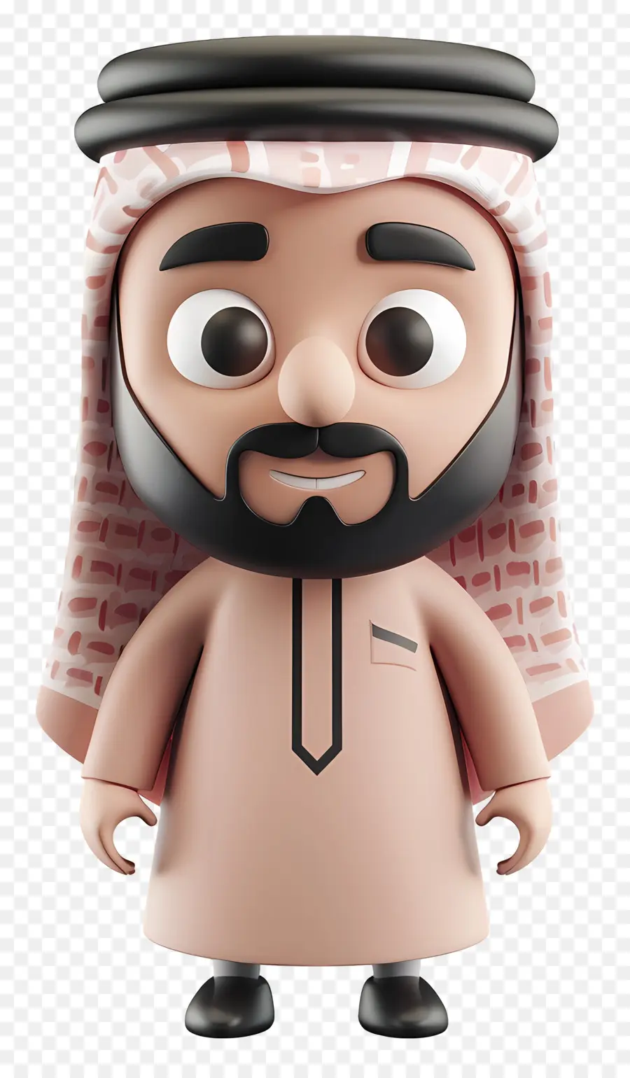 Empresário Árabe Saudita，Personagem De Desenho Animado Em Traje Tradicional PNG