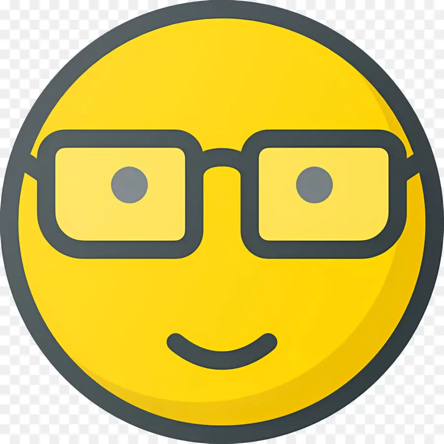 Emoji Nerd，Emoji De Nerd PNG