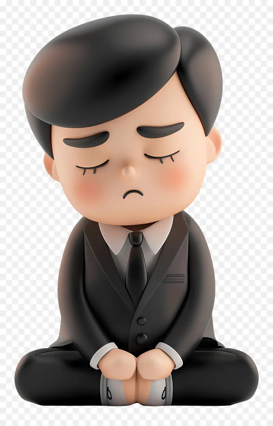 Empresário Triste，Personagem De Desenho Animado Triste PNG