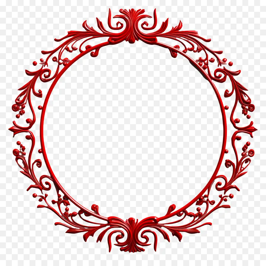 Moldura De Natal Vermelha，Moldura Decorativa Vermelha PNG