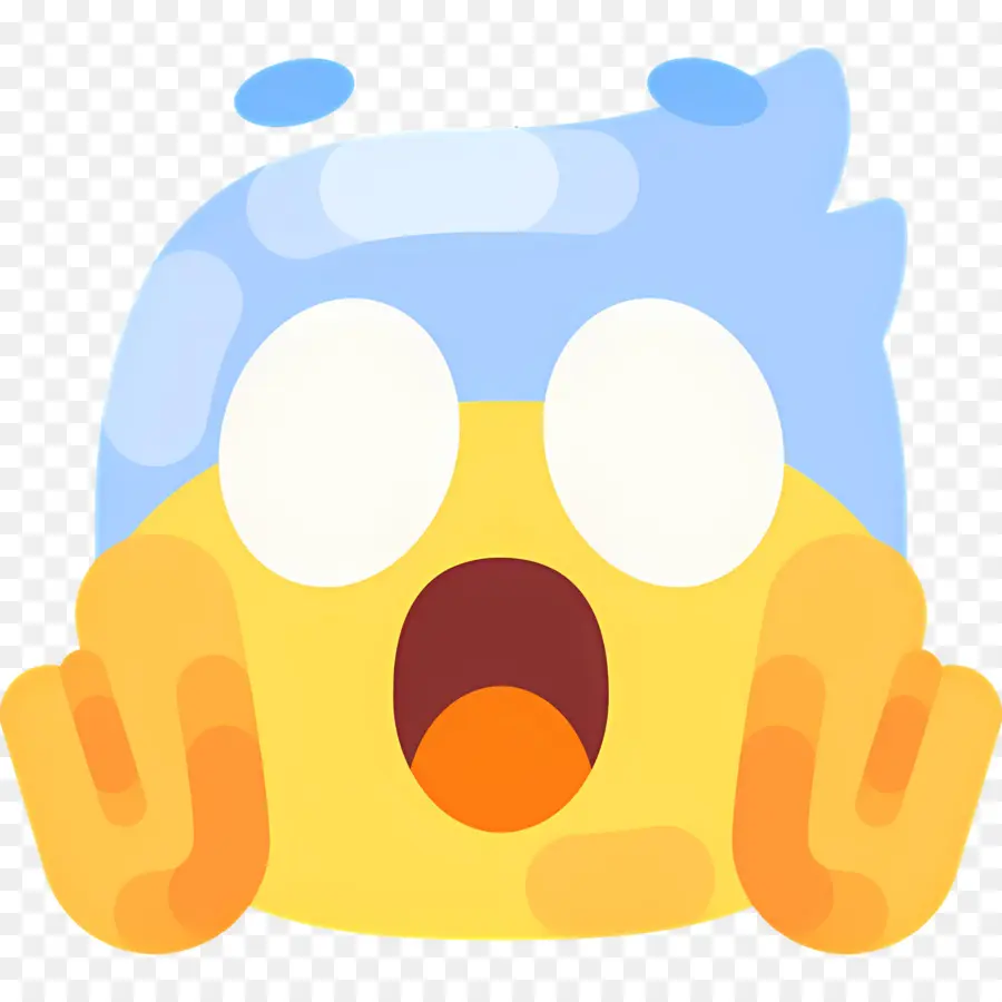 Emoji Chocado，Rosto Surpreso PNG