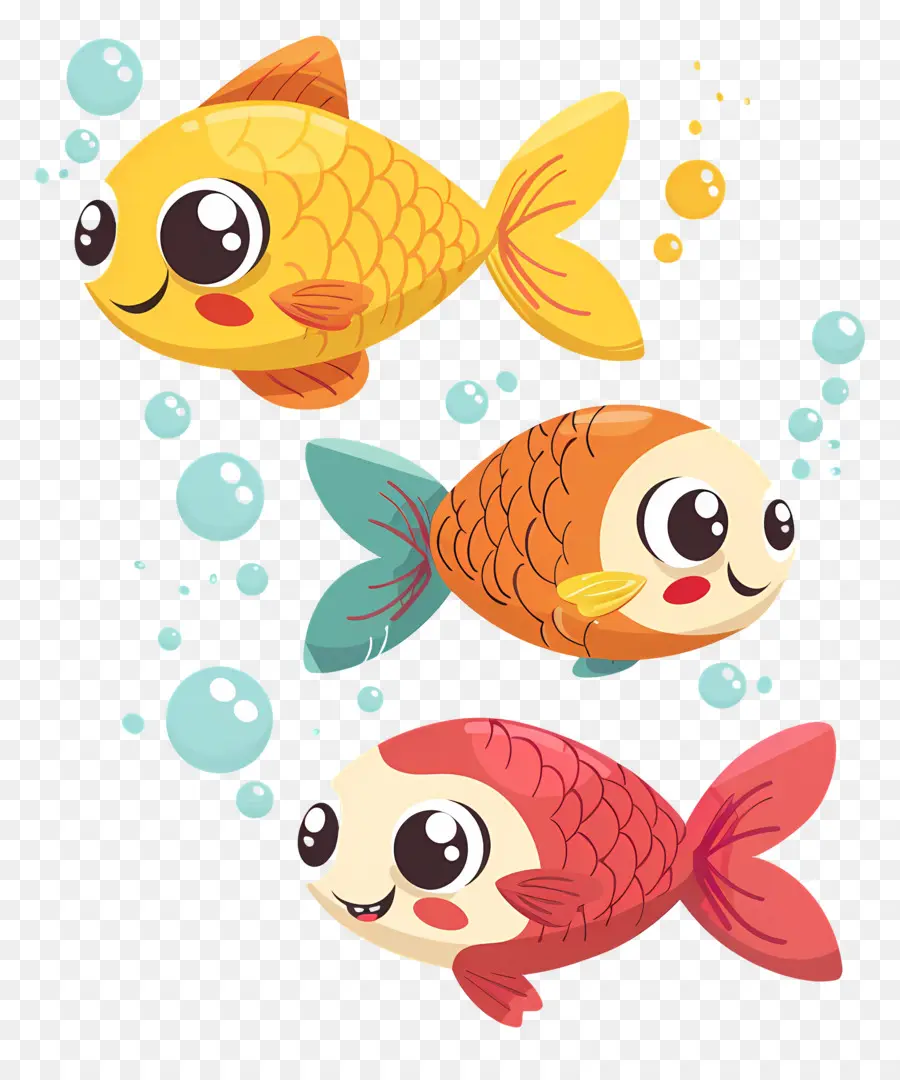 Peixe De Desenho Animado，Peixe Colorido PNG