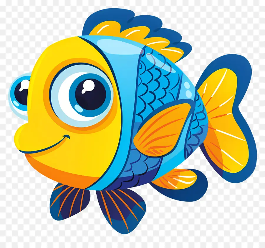 Peixe De Desenho Animado，Peixe Amarelo PNG