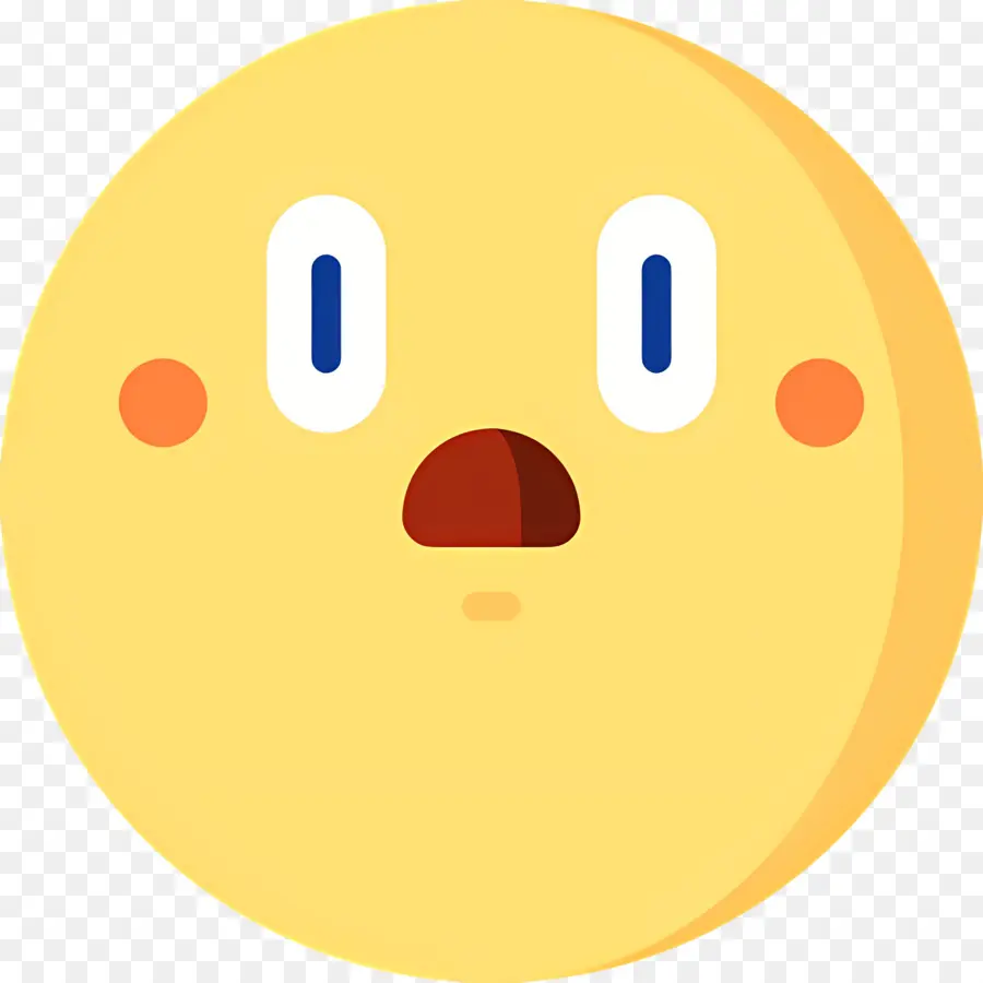 Emoji Chocado，Rosto Neutro PNG