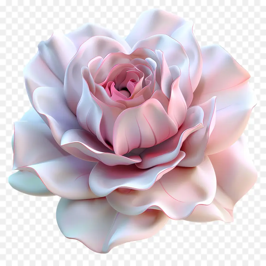 Flor 3d，Rosa PNG