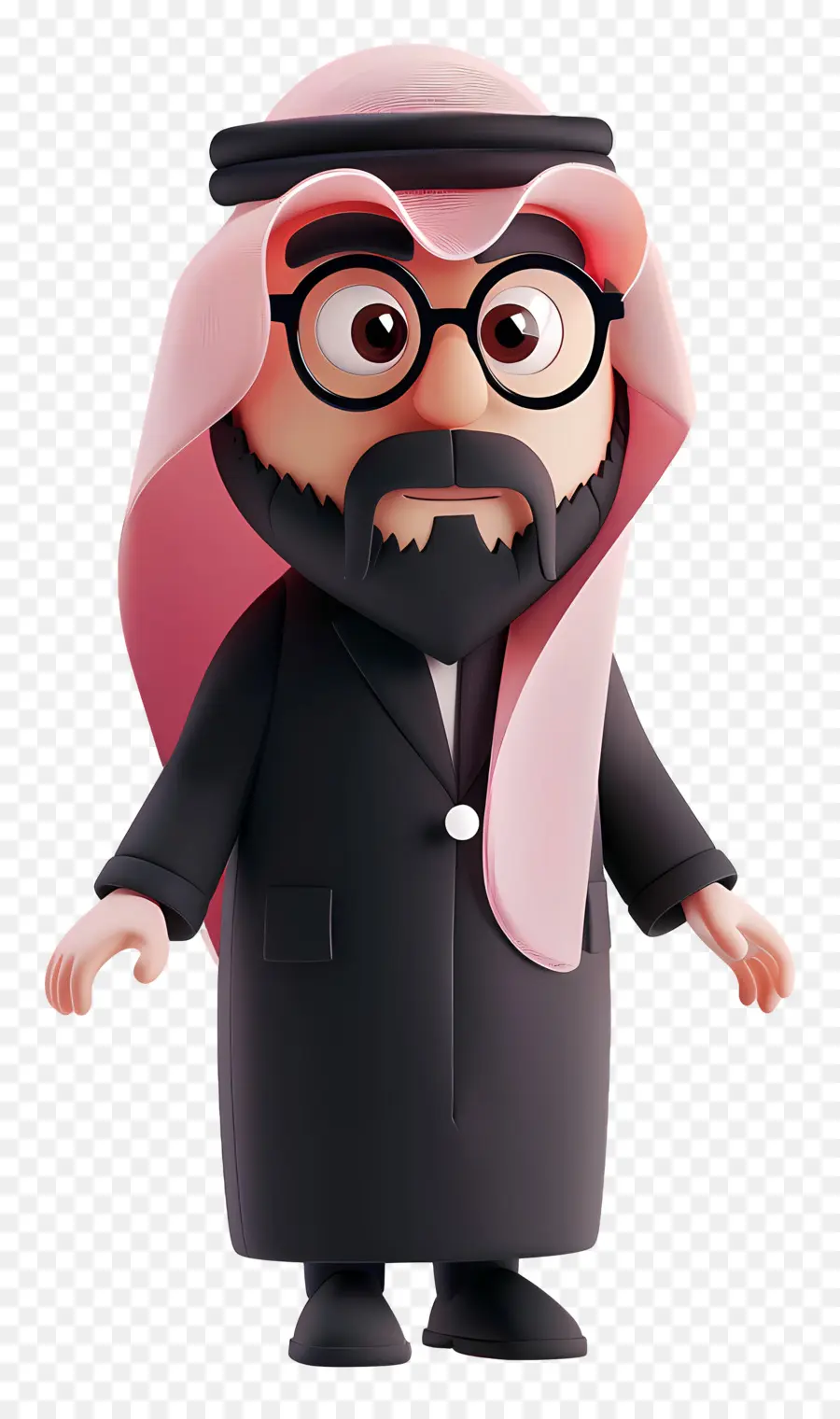 Empresário Árabe Saudita，Personagem De Desenho Animado PNG