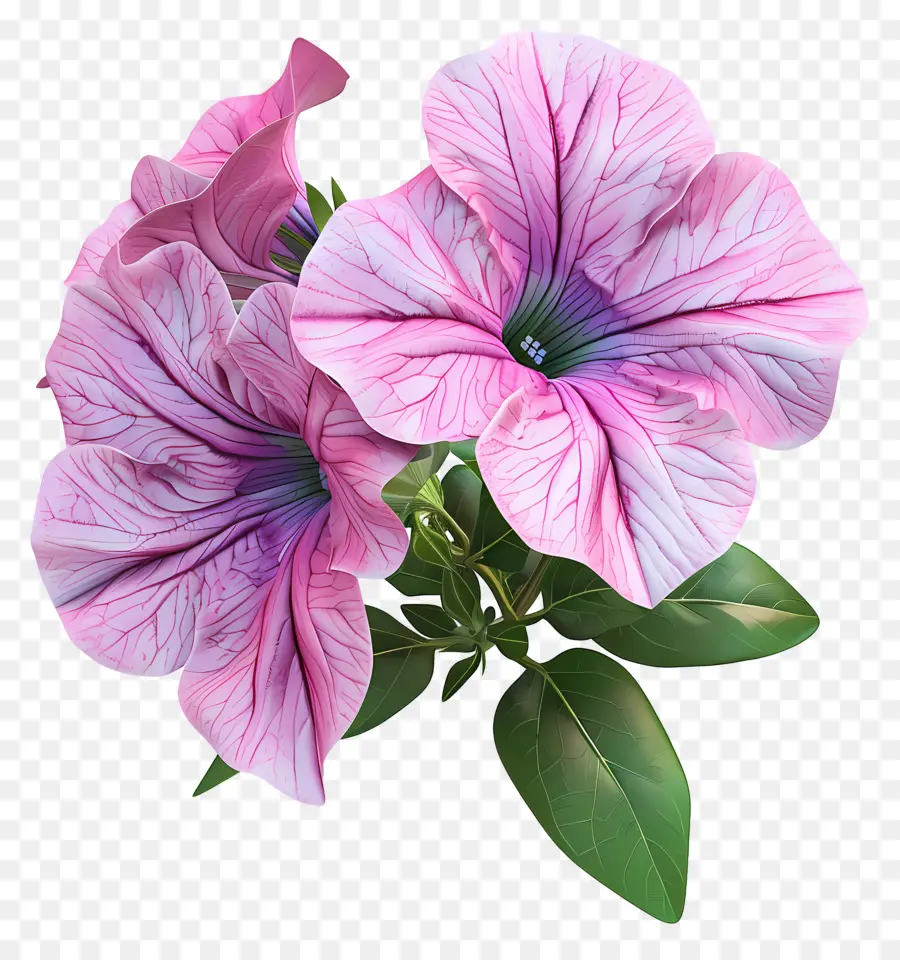 Flor 3d，Flores Rosa E Brancas PNG