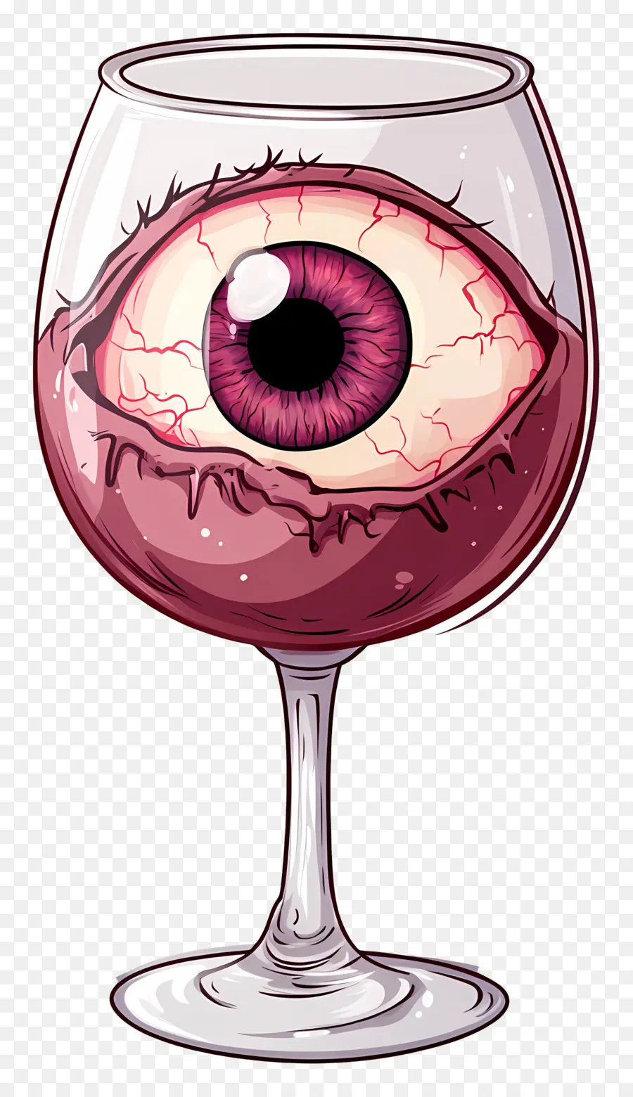 Globo Ocular Do Dia Das Bruxas，Globo Ocular Em Taça De Vinho PNG