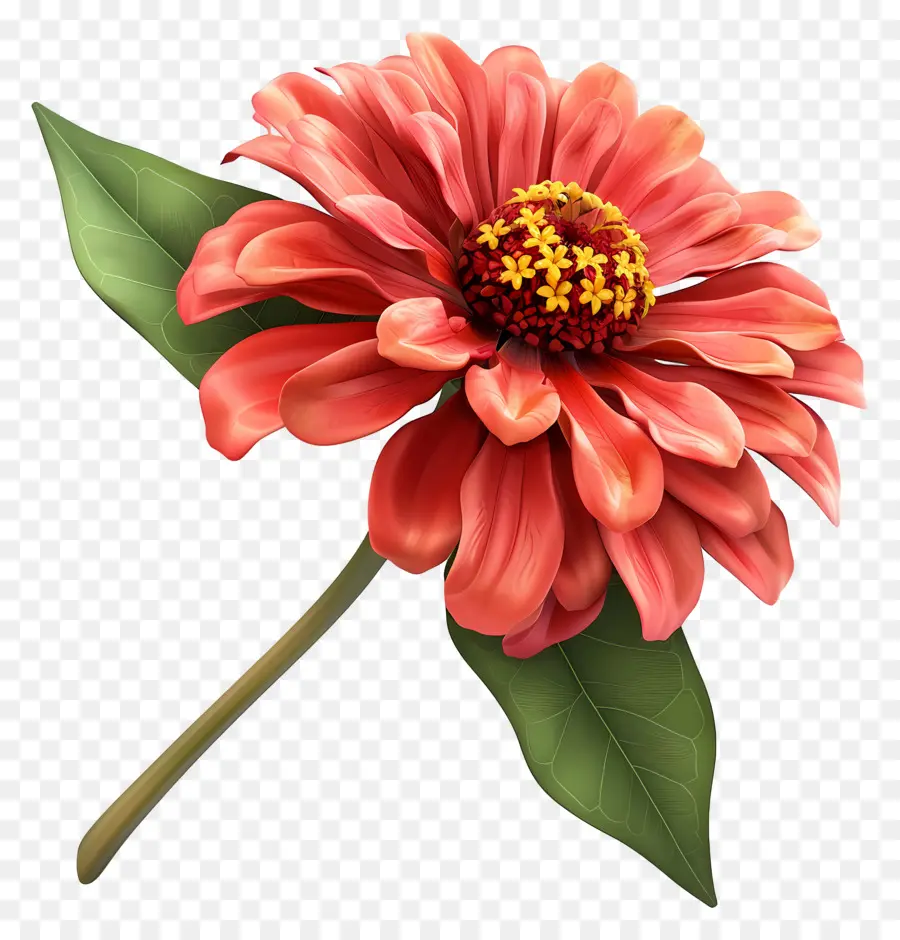 Flor 3d，Flor Vermelha PNG