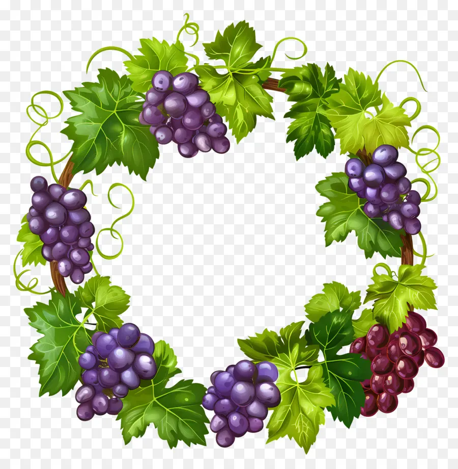 Coroa De Uva，Uvas PNG