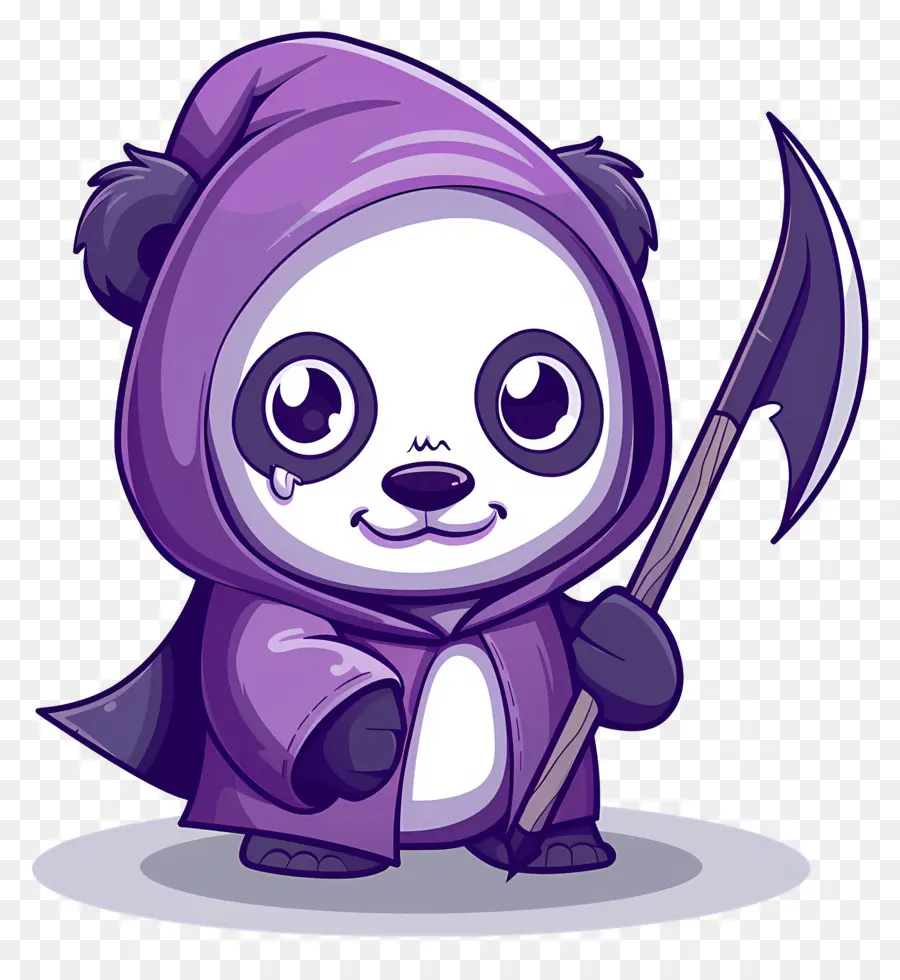 Panda Fofo，Panda Com Foice PNG