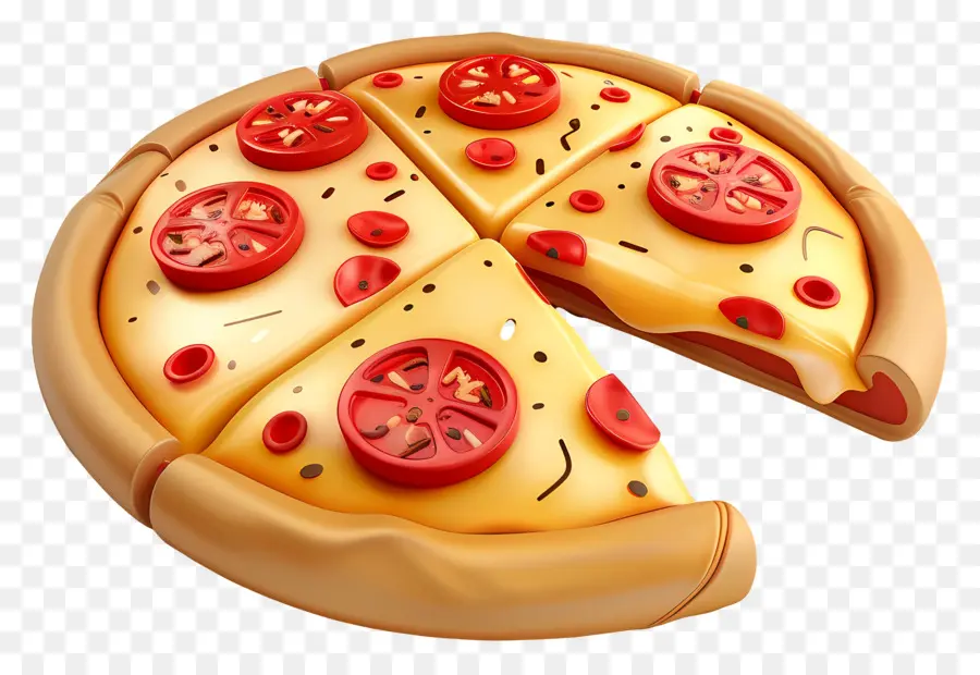 Pizza Fofa，Pizza PNG