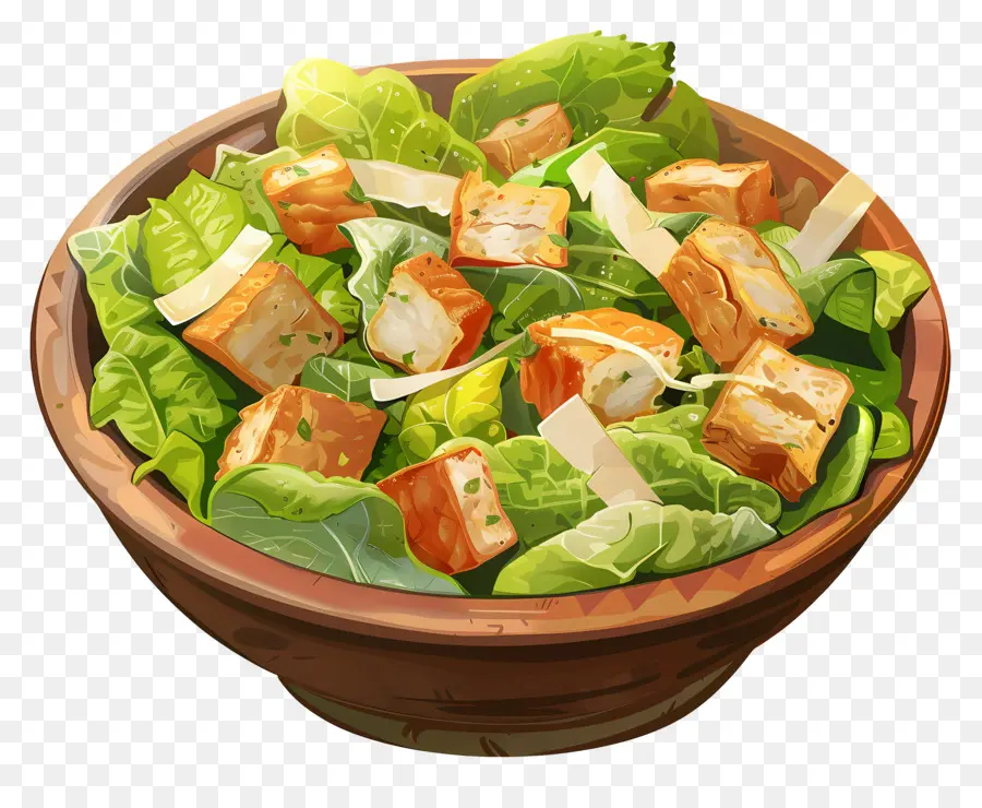 Salada César，Alface PNG