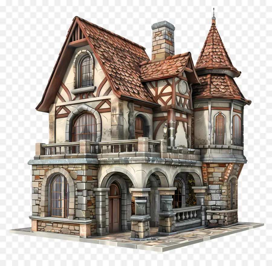 Casa 3d，Casa Doodle PNG