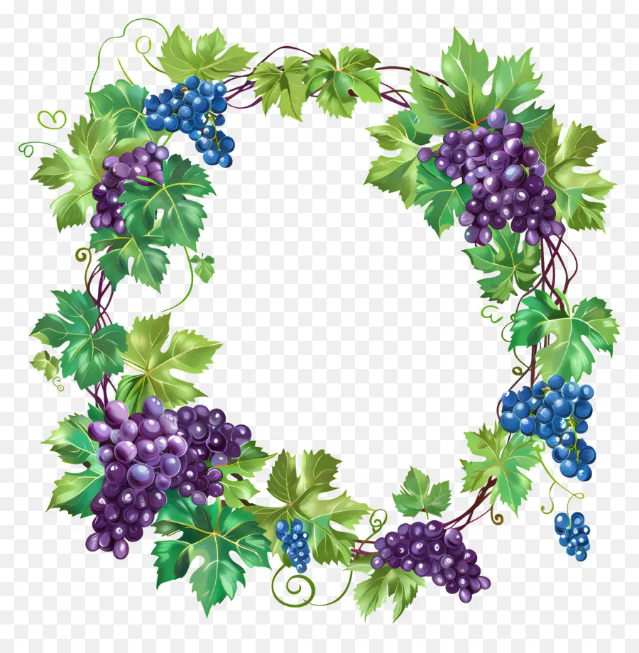 Coroa De Uva，Uvas PNG