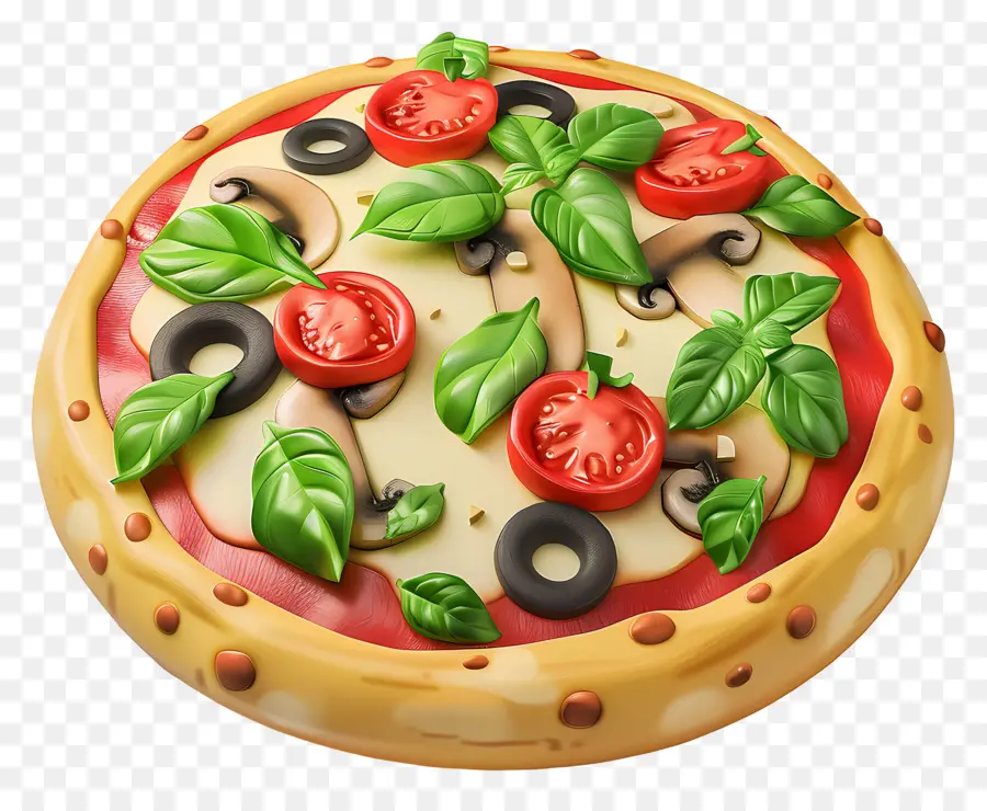 Pizza 3d，Pizza Inteira PNG