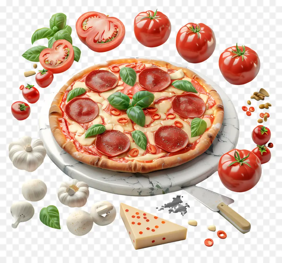 Pizza 3d，Pizza PNG