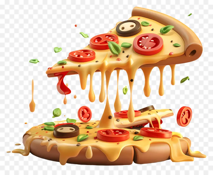 Pizza Fofa，Pizza PNG