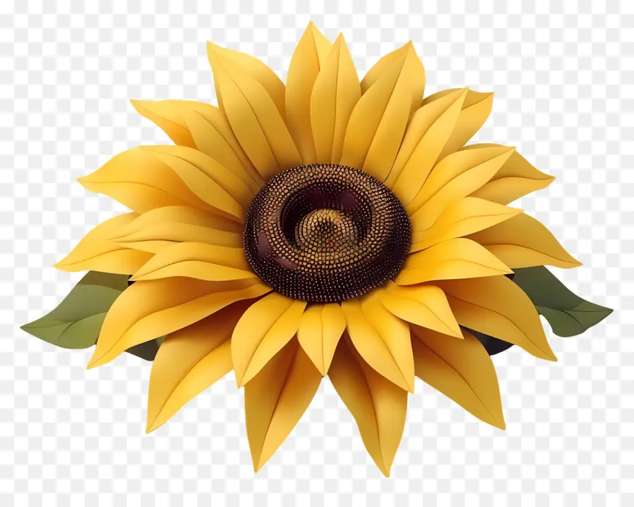 Flor 3d，Girassol PNG