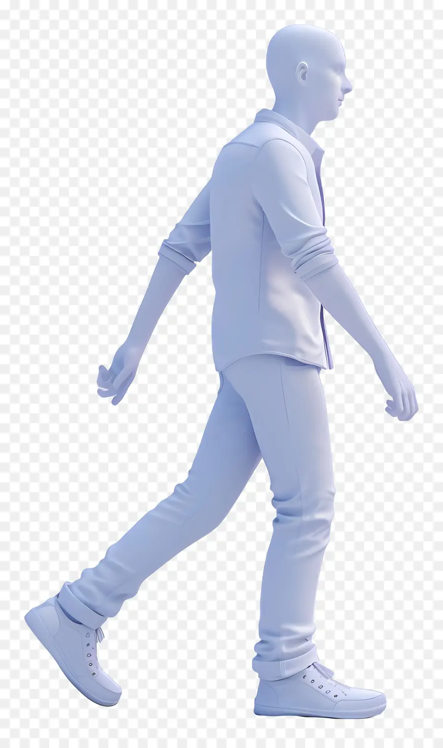 Homem 3d，Figura Andando PNG